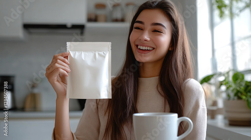 Girl with product mockup