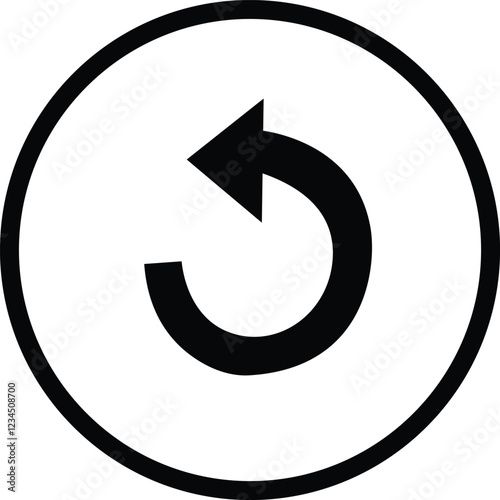 replay track icon vector. Elements for video streaming app