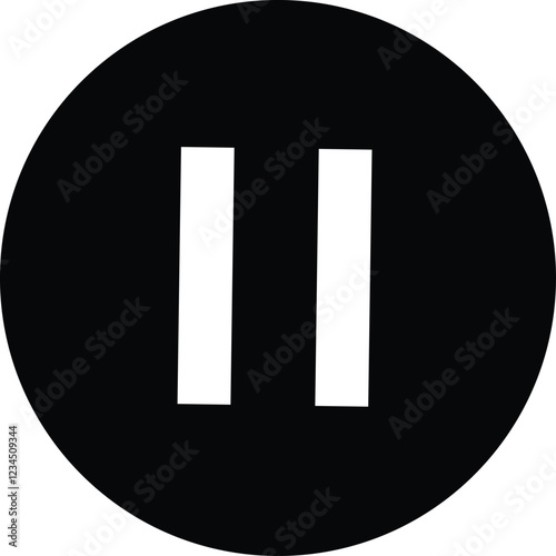 pause, track icon vector. Elements for video streaming app