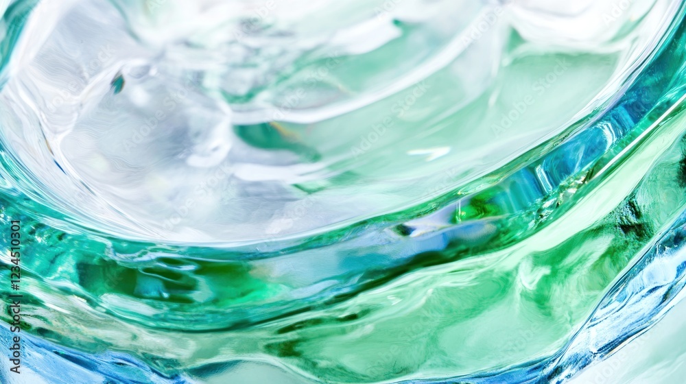 Aqua Gel Texture Close-up, Swirling, Studio, Background Blur, Cosmetic Aqua Gel Texture Close-up, Swirling, Studio, Background Blur, Cosmetic
