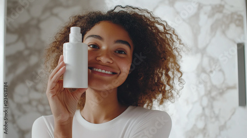 Girl with product mockup