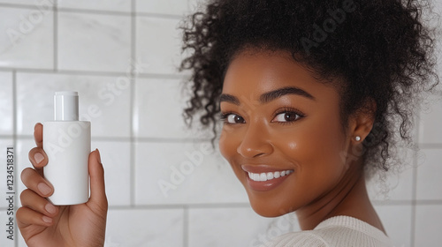 Girl with product mockup