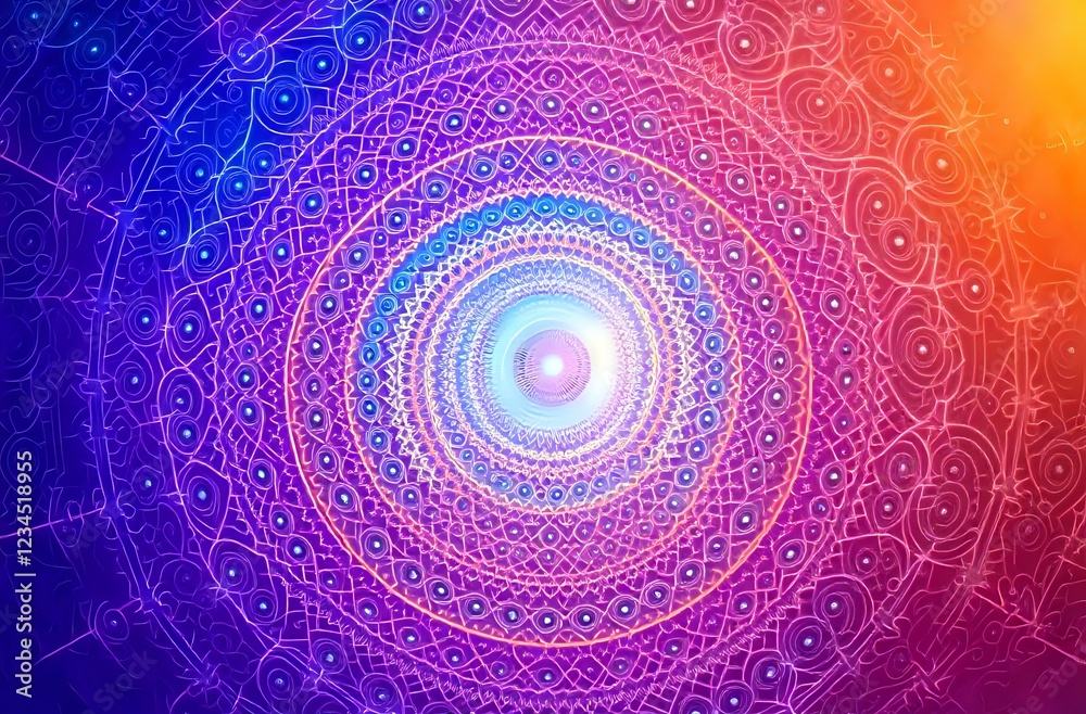Vibrant Fractal Odyssey - Abstract Digital Art Vibrant Fractal Odyssey - Abstract Digital Art
