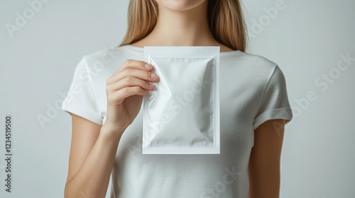 Girl with product mockup