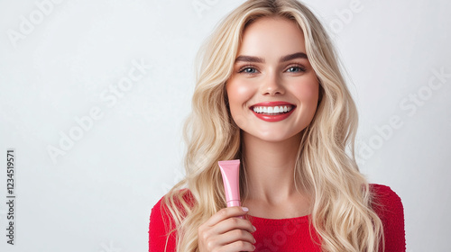 Girl with product mockup