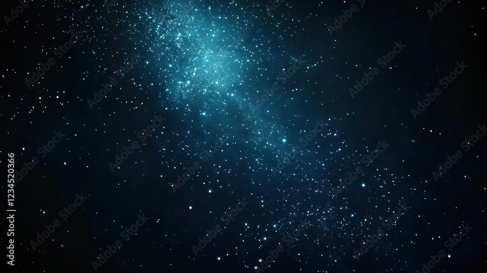 Night Sky with Stars and Milky Way Galaxy Night Sky with Stars and Milky Way Galaxy