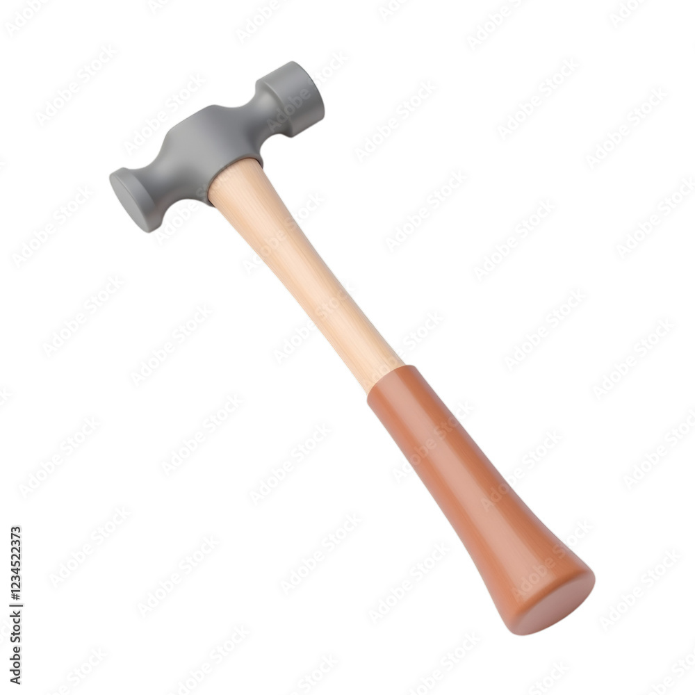 3D Rendering of a Simple Hammer on Black Background 3D Rendering of a Simple Hammer on Black Background