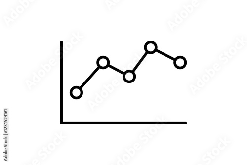 bar chart icon vector. Icon related to graph and seo . suitable for web site, app, user interfaces, printable etc. line icon style. simple vector design editable