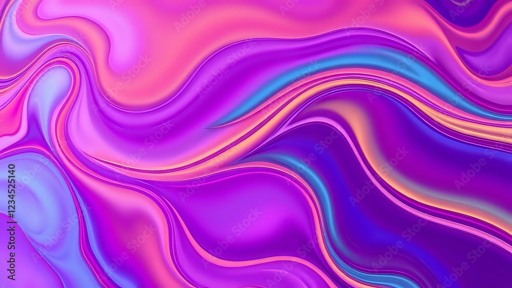 Vibrant Swirling Colors in Abstract Fluid Dynamics - Widescreen Artwork