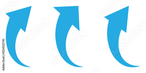 Hand drawn arrows collection Set simple flat arrows isolated on white background. Rounded arrow. Direction pointer pointing curved arrow. arrow indicated the direction symbol. curved arrow sign,