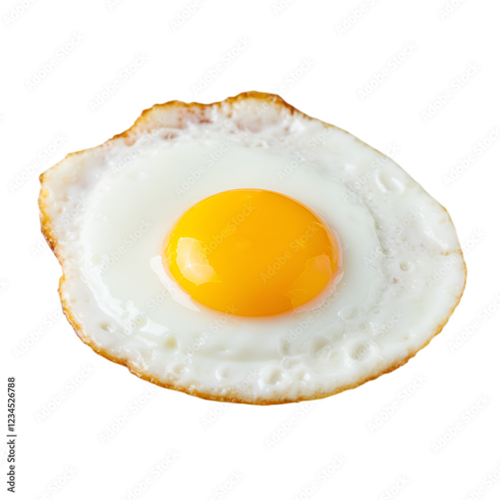 Delicious Single Fried Egg on a Black Background Delicious Single Fried Egg on a Black Background