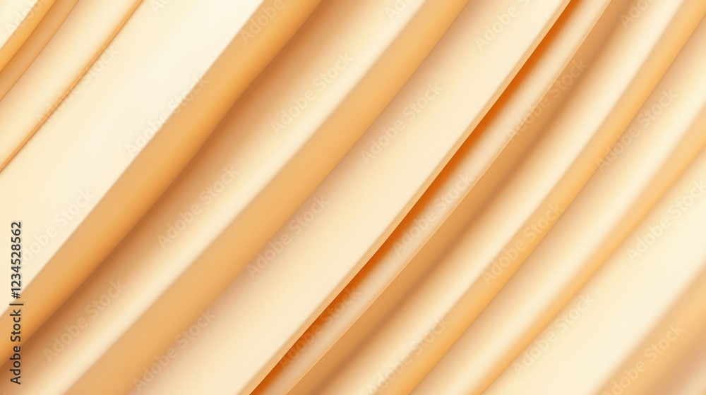 Obraz premium Elegant Curved Background of Soft Cream Tones with Smooth Textures Ideal for Stylish Design Projects and Creative Visual Displays