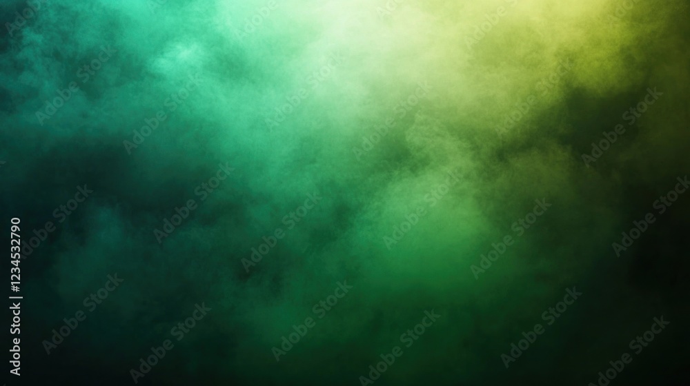 Green and yellow smoke swirls studio background, overlay texture Green and yellow smoke swirls studio background, overlay texture