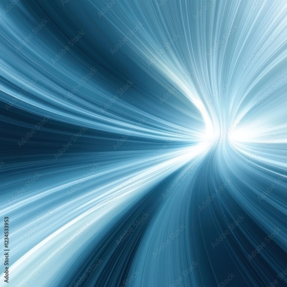 Blue light speed tunnel background abstract design Blue light speed tunnel background abstract design