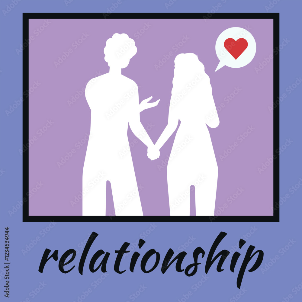 Two silhouettes are depicted holding hands, symbolizing a connection. One figure gestures while the other listens, showcasing open communication and mutual support in a loving relationship. Two silhouettes are depicted holding hands, symbolizing a connection. One figure gestures while the other listens, showcasing open communication and mutual support in a loving relationship.