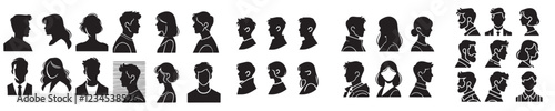 set of profile vector icons