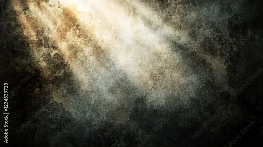 Dark grunge texture background, light beam, smoky effect, design overlay Dark grunge texture background, light beam, smoky effect, design overlay