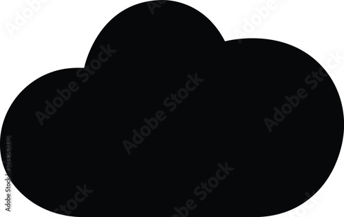  Cloud icon in flat trendy web icon. Clouds symbol for your web site design, logo, app, UI shapes design . Data technology icon.