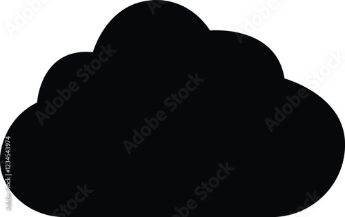  Cloud icon in flat trendy web icon. Clouds symbol for your web site design, logo, app, UI shapes design . Data technology icon.
