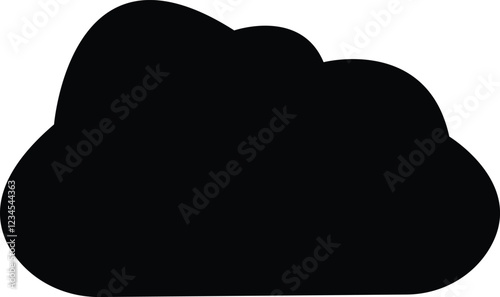  Cloud icon in flat trendy web icon. Clouds symbol for your web site design, logo, app, UI shapes design . Data technology icon.