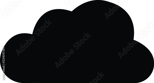  Cloud icon in flat trendy web icon. Clouds symbol for your web site design, logo, app, UI shapes design . Data technology icon.