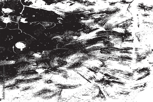 The grunge texture is covered with layers of cracks, scratches and chips. Vector illustration background.