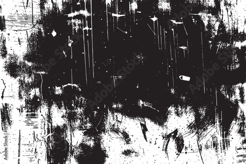 The grunge texture is covered with layers of cracks, scratches and chips. Vector illustration background.