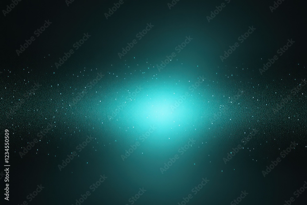 Fototapeta premium Ethereal glowing particles in a dark cosmic background
