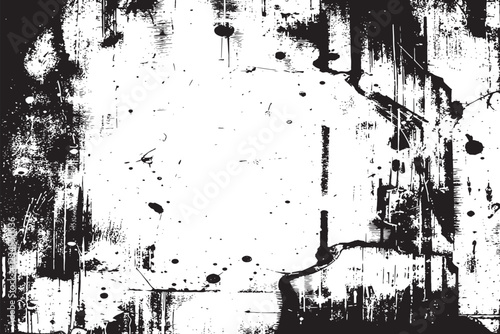 The grunge texture is covered with layers of cracks, scratches and chips. Vector illustration background.