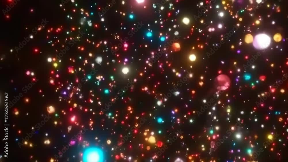 Vibrant Colorful Lights in an Abstract Background Vibrant Colorful Lights in an Abstract Background