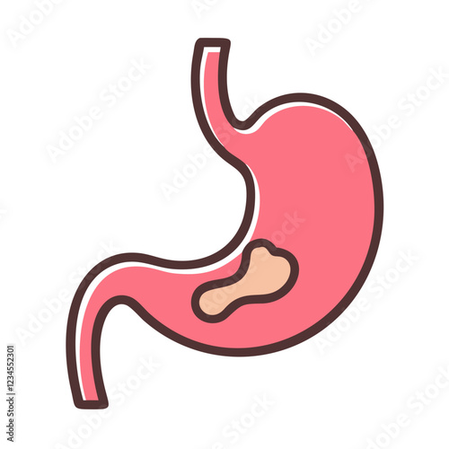 stomach icon design