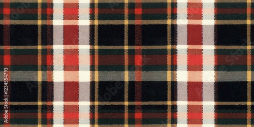 Red and Black Plaid Texture...