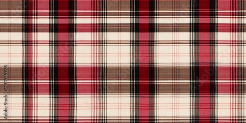 Red and Brown Plaid Texture...