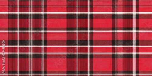 Red and Black Plaid Texture...