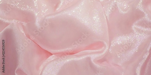 Pink Shimmer Fabric Texture...