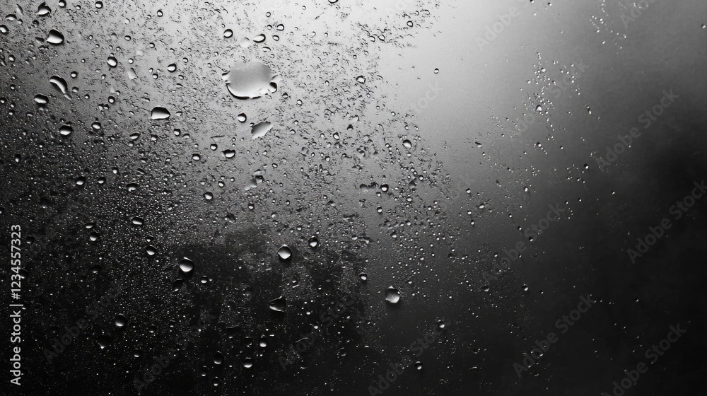 Window glass with raindrops with dark background Window glass with raindrops with dark background