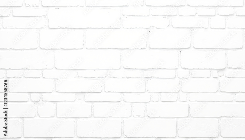 White brick wall with uniform layout and smooth texture
White brick wall with uniform layout and smooth texture