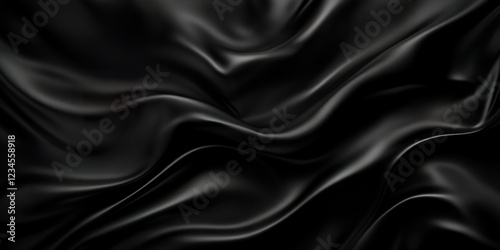 Black Silk Drape: Abstract ...