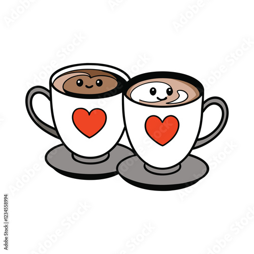 valentine pair of coffee mug