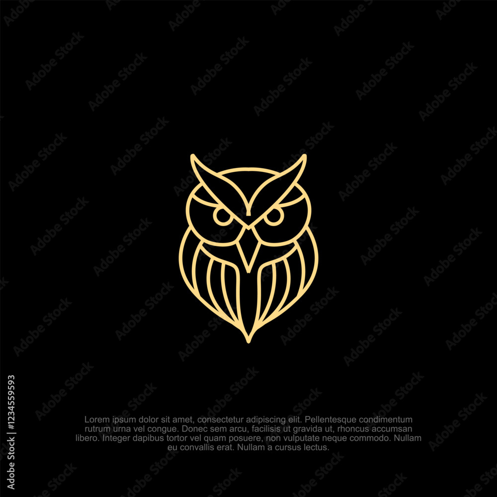 Simple wisely wise owl bird minimalist outline logo with a smart and sophisticated design, ideal for educational institutions, publishing brands, and consulting firms Simple wisely wise owl bird minimalist outline logo with a smart and sophisticated design, ideal for educational institutions, publishing brands, and consulting firms