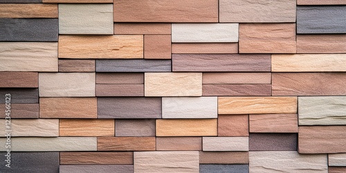 Textured Stone Wall: A clos...