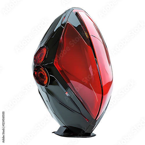PNG Futuristic Tech Device Against Transparent Background for Innovation, Technology, or Digital Design Projects photo