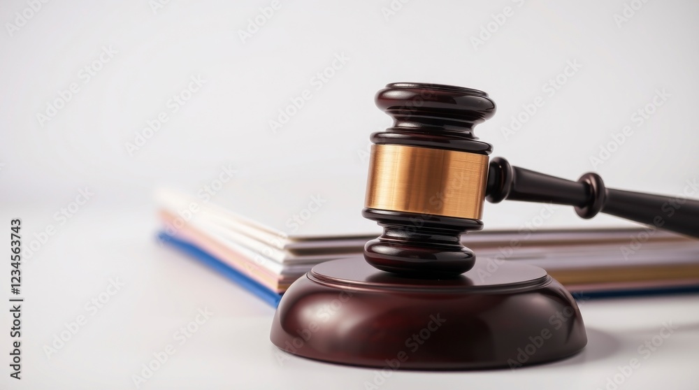Gavel on Legal Documents: A Dignified and Serious Composition Gavel on Legal Documents: A Dignified and Serious Composition