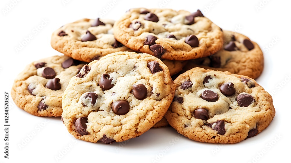 A Delicious Stack of Warm Chocolate Chip Cookies A Delicious Stack of Warm Chocolate Chip Cookies