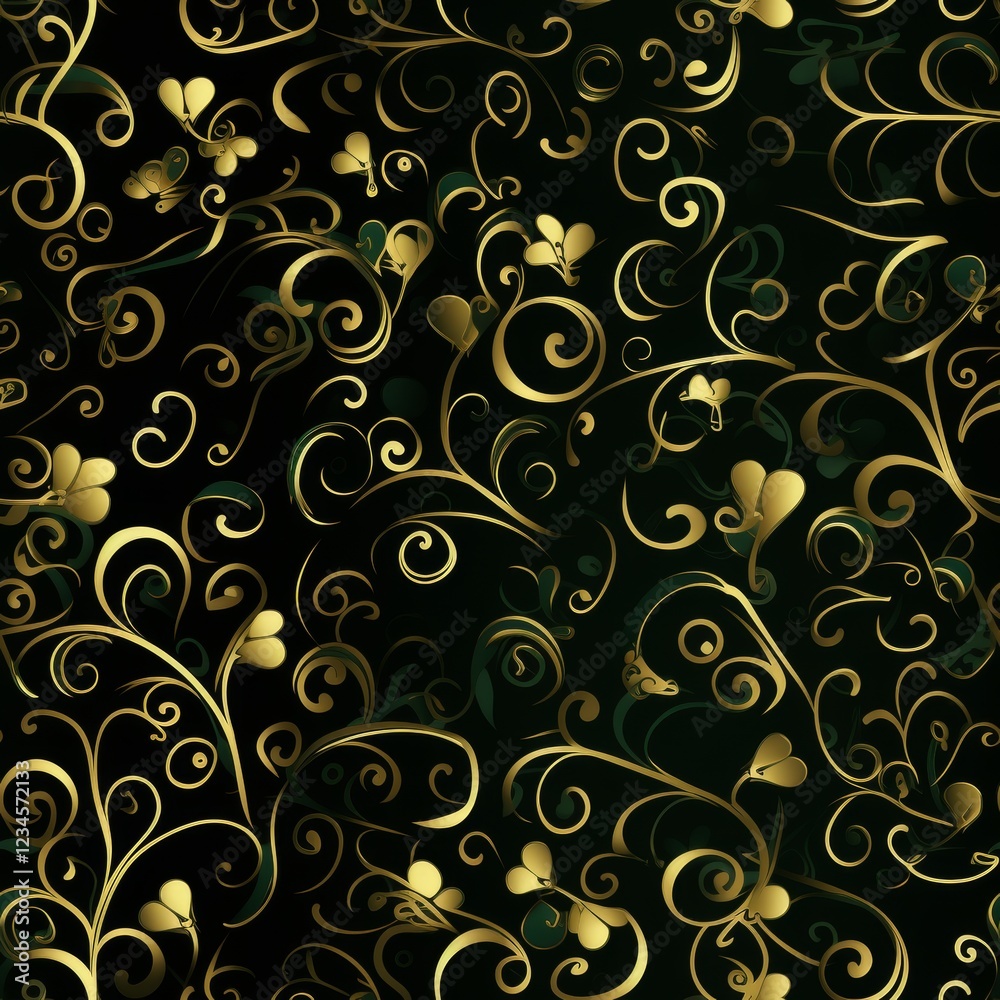 seamless pattern with celtic irish pattern for st patrick's day seamless pattern with celtic irish pattern for st patrick's day