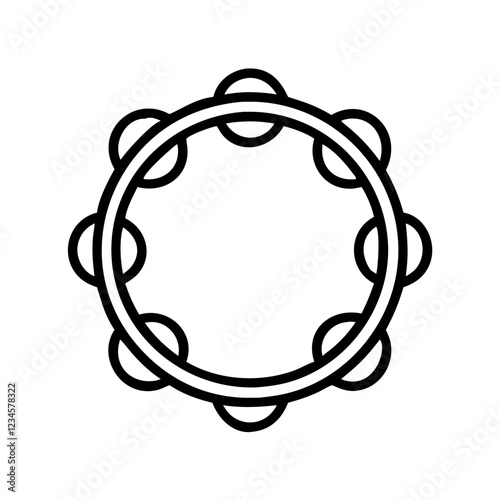 tambourine icon design