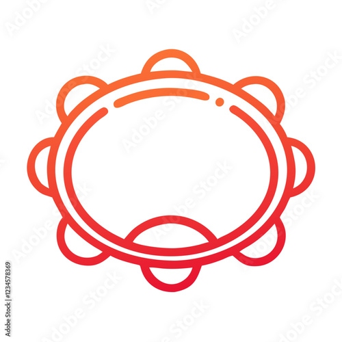 tambourine icon design