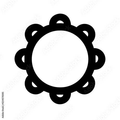 tambourine icon design