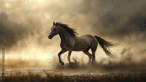 A horseâ€™s wild spirit can never truly be tamed, only understood.  photo