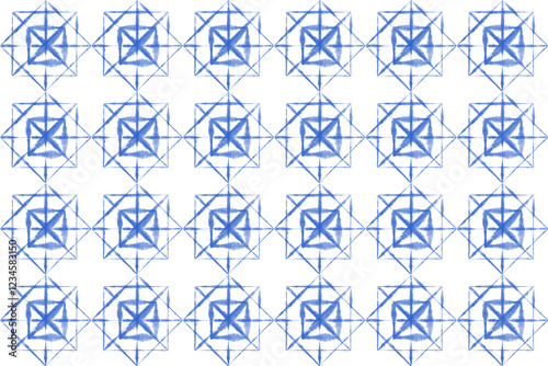 blue and white pattern